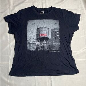 FREE STATE Black Graphic T-Shirt with BKLYN Print
